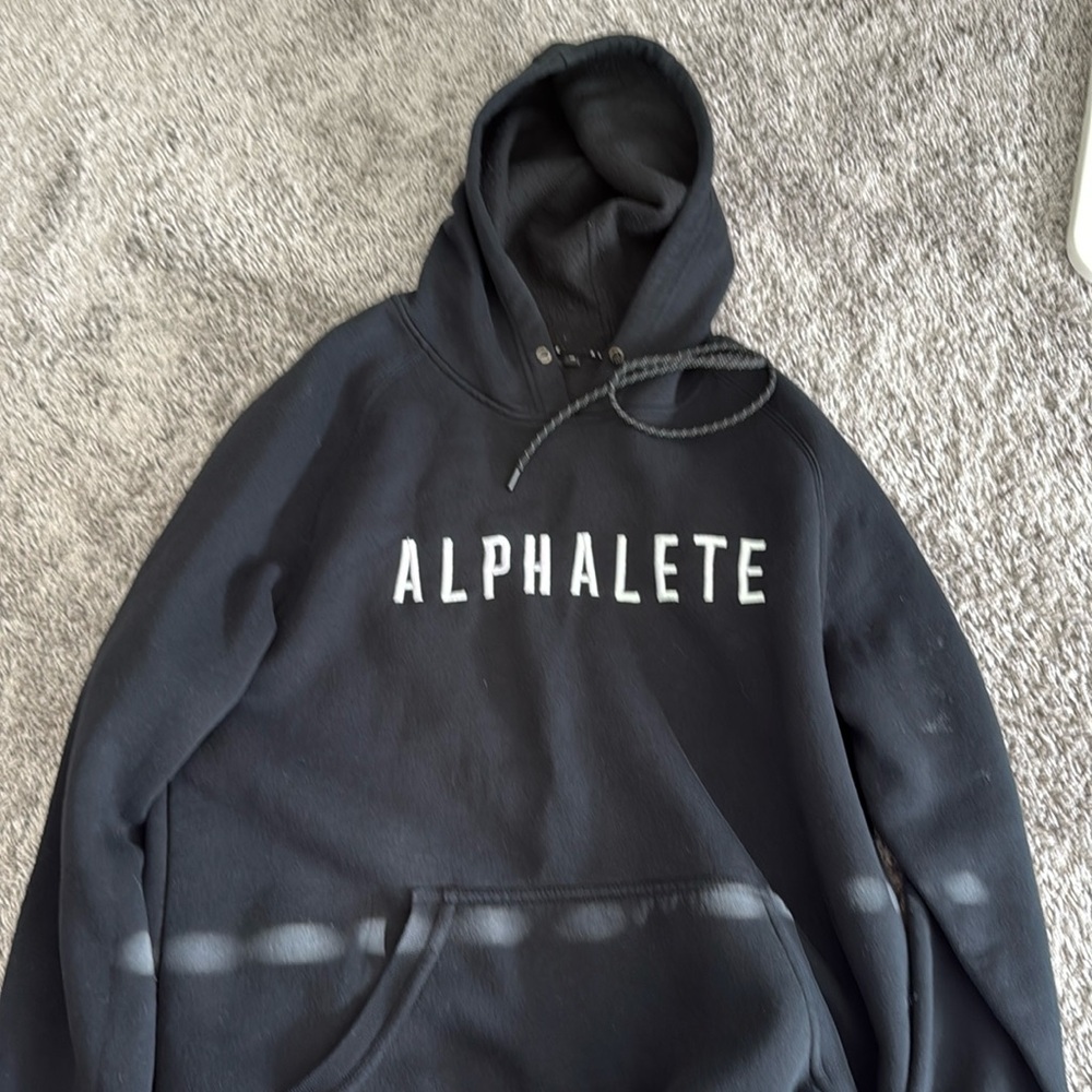 Alphalete atheltics alphaland christian Guzman black hoodie black size M